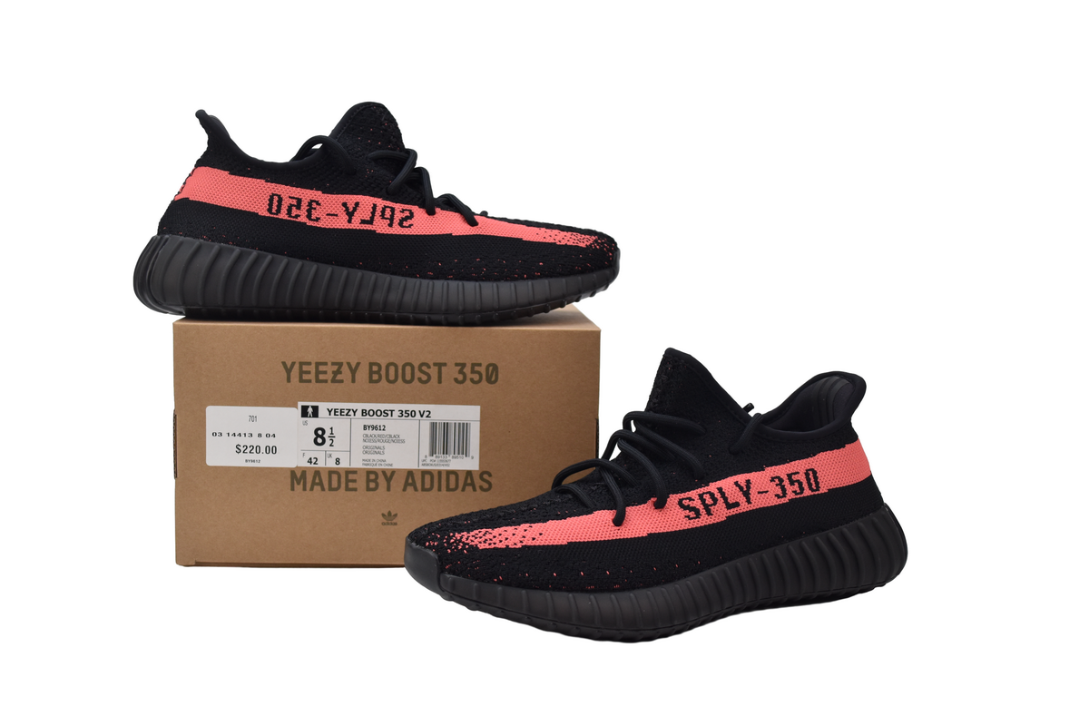 Yeezy Boost 350 V2 Core Black Red - Repcity