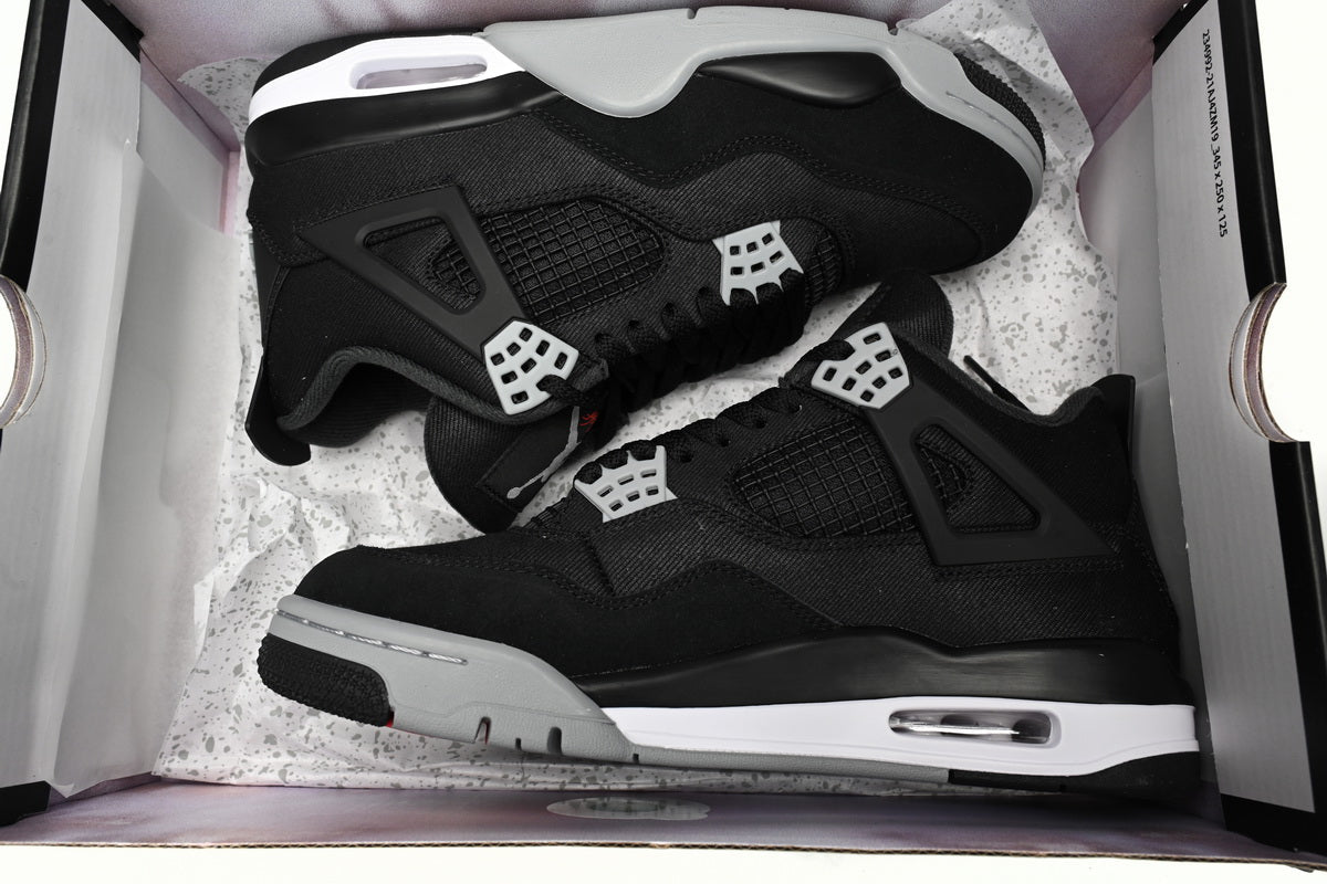 Air Jordan 4 Retro Black Canvas - Repcity