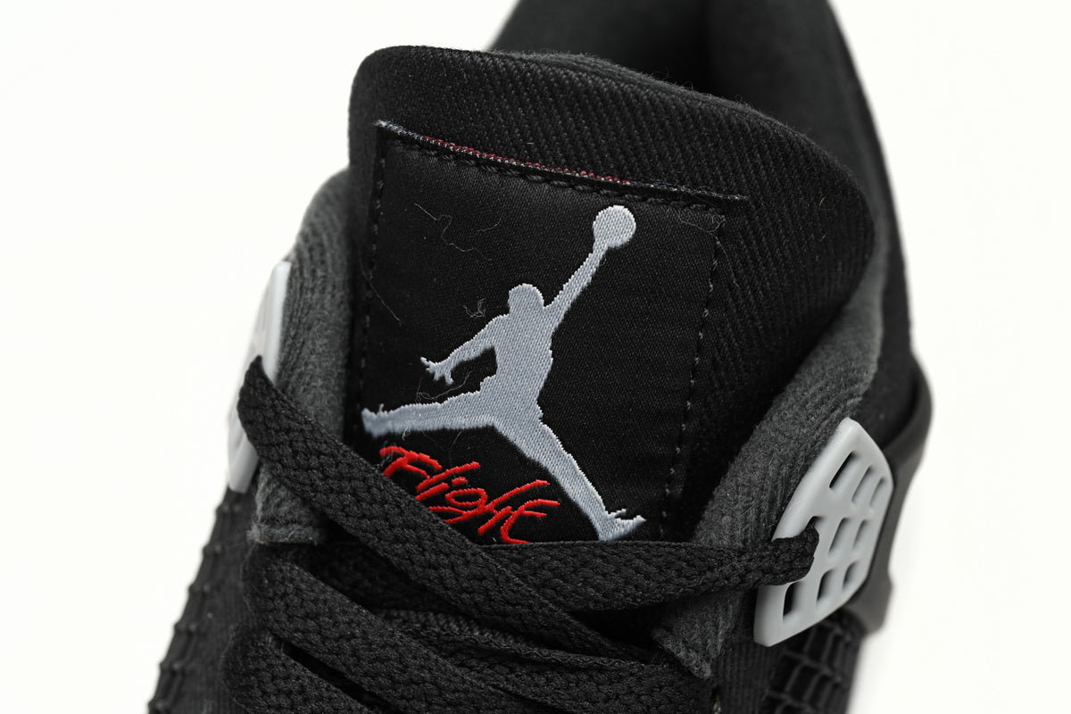 Air Jordan 4 Retro Black Canvas - Repcity
