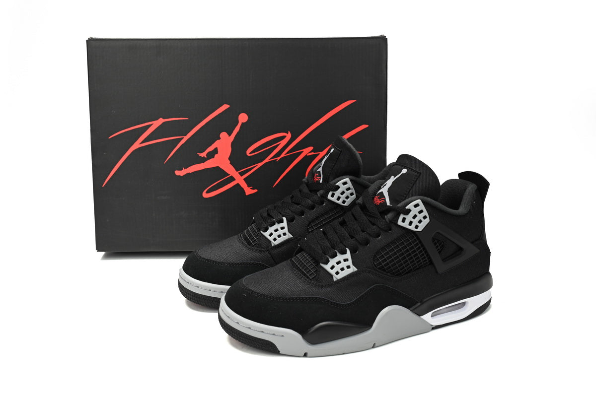 Air Jordan 4 Retro Black Canvas - Repcity